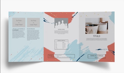 Vista previa del diseño de Galería de diseños de folletos plegados para marketing y relaciones públicas, Tríptico A4 (210 x 297 mm)