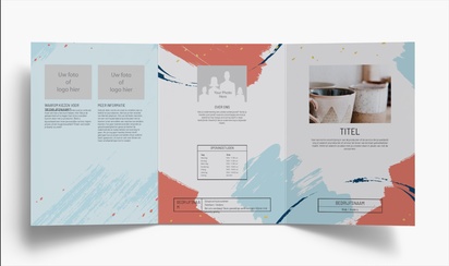 Voorvertoning ontwerp voor Ontwerpgalerij: Marketing en communicatie Folders, Drieluik A4 (210 x 297 mm)