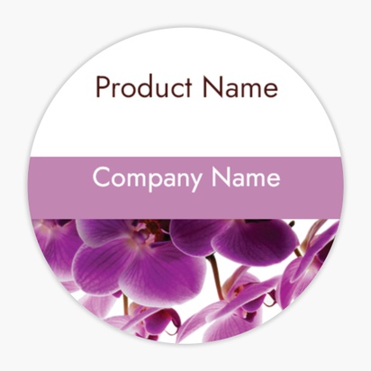 Design Preview for Design Gallery: Beauty & Spa Product & Packaging Labels, Circle 1.5"  3.8 x 3.8 cm 