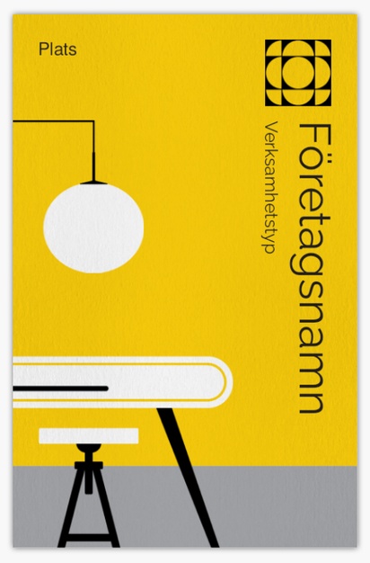 Förhandsgranskning av design för Designgalleri: Inredningsdesign Visitkort med obestruket naturligt papper