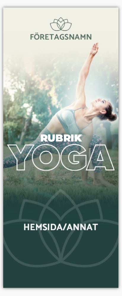 Förhandsgranskning av design för Designgalleri: Yoga & pilates Roll-ups, 85 x 206 cm Premium 
