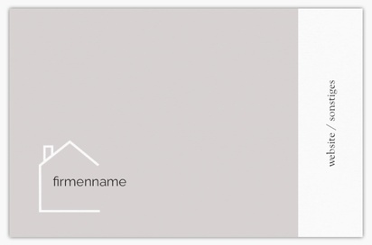 Designvorschau für Designgalerie: Visitenkarten aus mattem Recyclingpapier Immobilien, Standard (85 x 55 mm)