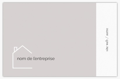Aperçu du graphisme pour Galerie de modèles : cartes de visite en papier mat recyclé pour immobilier, Standard (85 x 55 mm)