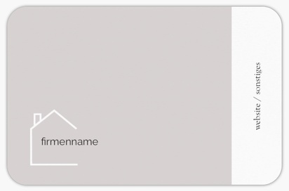 Designvorschau für Designgalerie: Visitenkarten mit abgerundeten Ecken Immobilien, Abgerundet Standard (85 x 55 mm)