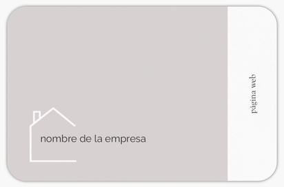 Vista previa del diseño de Galería de diseños de tarjetas de visita con esquinas redondas para sector inmobiliario, Redondeadas Standard (85 x 55 mm)