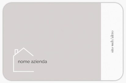 Anteprima design per Galleria di design: biglietti da visita con angoli arrotondati per moderno e semplice, Arrotondati Standard (85 x 55 mm)