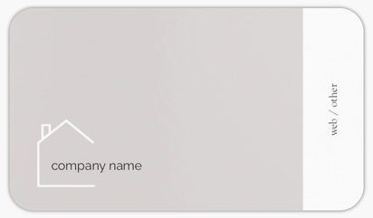Design Preview for Real Estate Agents Rounded Corner Business Cards Templates, Standard (3.5" x 2")