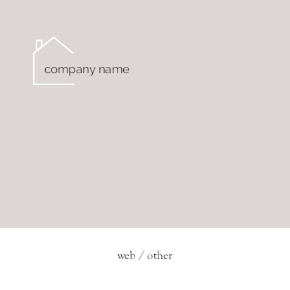 Design Preview for Design Gallery: Estate Agents Natural Uncoated Business Cards