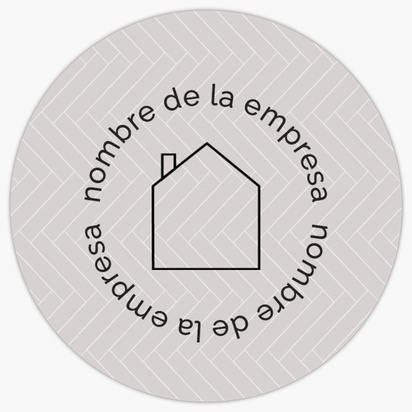 Vista previa del diseño de Galería de diseños de pegatinas en hojas para abogados del sector inmobiliario, 7,6 x 7,6 cm Circular