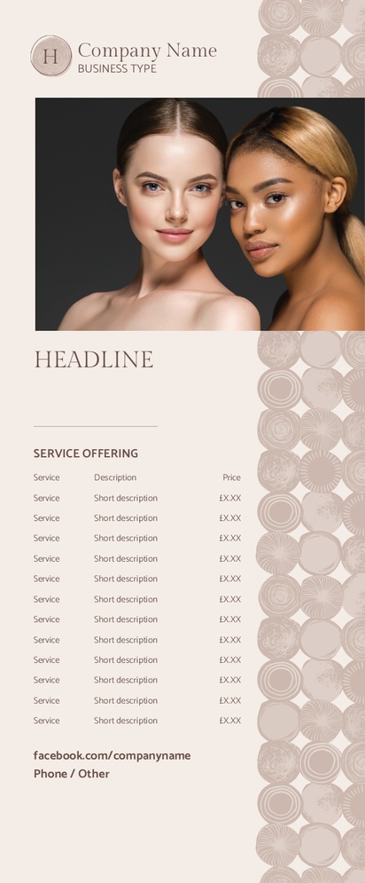 Design Preview for Design Gallery: Beauty & Spa Pull Up Banners, 88 x 200 cm