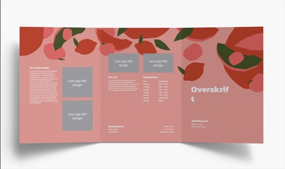 Forhåndsvisning av design for Designgalleri: Økologiske matbutikker Brosjyrer, 3-fløyet A4 (210 x 297 mm)