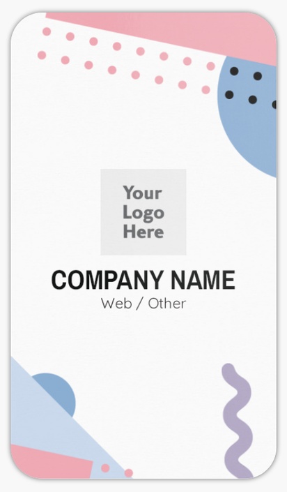 Design Preview for Writing & Editing Rounded Corner Business Cards Templates, Standard (3.5" x 2")