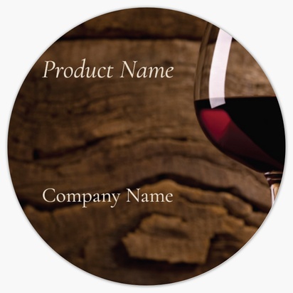 Design Preview for Design Gallery: Beer, Wine & Spirits Product Labels on Sheets, Circle 3.8 x 3.8 cm