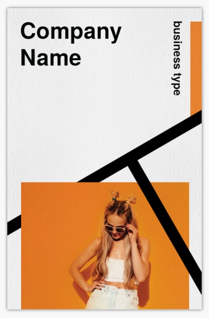 Design Preview for Design Gallery: Fashion & Modelling Natural Uncoated Business Cards