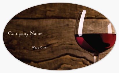 Design Preview for Design Gallery: Off Licences & Wine Merchants Bumper Stickers, Oval