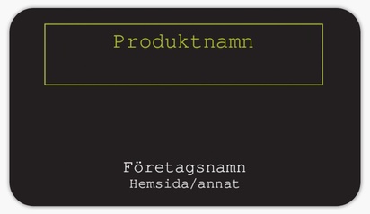 Förhandsgranskning av design för Designgalleri: Affärssystem Produktetiketter på ark, Rundad rektangel 8,7 x 4,9 cm