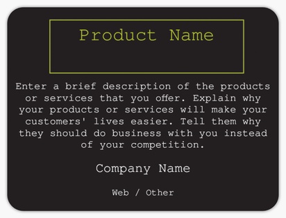 Design Preview for Design Gallery: Management Information Systems Product Labels on Sheets, Rounded Rectangle 10 x 7.5 cm