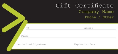 Design Preview for Templates for Information & Technology Gift Certificates 
