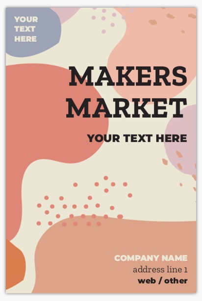 A market creative market pink cream design for Art & Entertainment