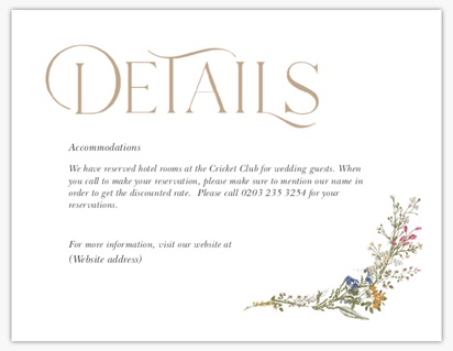 Design Preview for Wedding Enclosure Cards