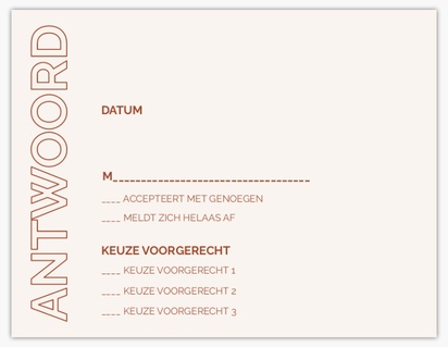 Voorvertoning ontwerp voor Ontwerpgalerij: Modern Antwoordkaarten, 13.9 x 10.7 cm