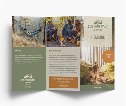 Design Preview for Design Gallery: Hunting & Fishing Folded Leaflets, Z-fold DL (99 x 210 mm)