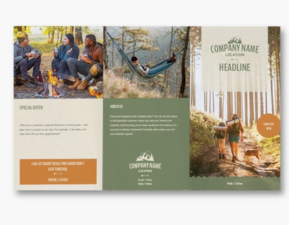 Design Preview for Hunting & Fishing Custom Brochures Templates, 8.5" x 14" Tri-fold