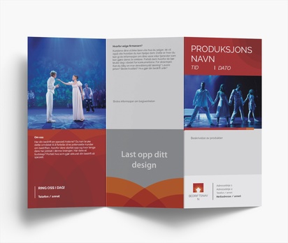 Forhåndsvisning av design for Designgalleri: Dans & koreografi Brosjyrer, Z-falsing DL (99 x 210 mm)