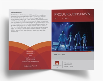 Forhåndsvisning av design for Designgalleri: Dans & koreografi Brosjyrer, 2-fløyet A6 (105 x 148 mm)