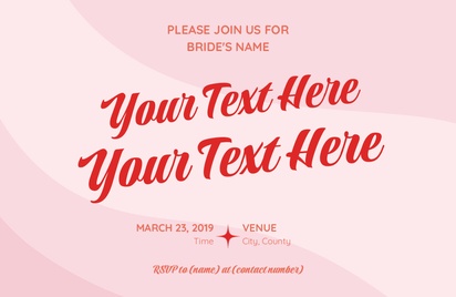 Design Preview for Design Gallery: Bachelorette Party Invitations and Announcements, Flat 11.7 x 18.2 cm