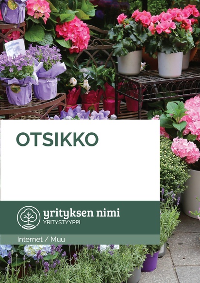 Mallin esikatselu Mallivalikoima: Kukkakaupat & Floristit Julisteet netistä, A0 (841 x 1 189 mm) 