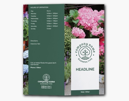 Design Preview for Landscaping & Gardening Custom Brochures Templates, 9" x 8" Bi-fold