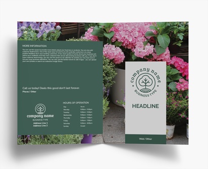 Design Preview for Design Gallery: Landscaping & Gardening Folded Leaflets, Bi-fold A4 (210 x 297 mm)