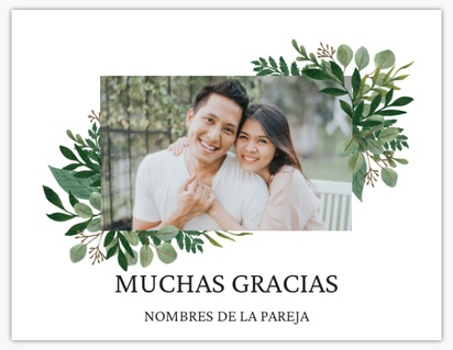 Vista previa del diseño de Galería de diseños de notas de agradecimiento de boda, Plano