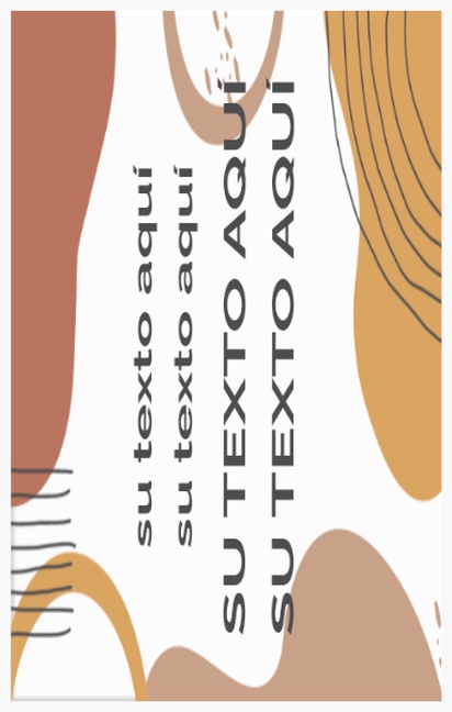 Un figuras abreviaturas diseño crema marrón para Otoño