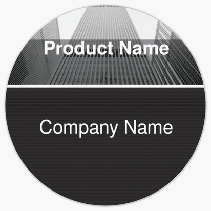 Design Preview for Design Gallery: Financial Consulting Product Labels on Sheets, Circle 3.8 x 3.8 cm