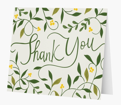 Design Preview for  Thank You Cards: Designs & Templates, Folded