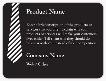 Design Preview for Design Gallery: Introduction & Dating Agencies Product Labels on Sheets, Rounded Rectangle 10 x 7.5 cm