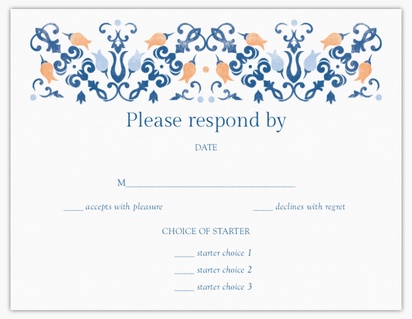 Design Preview for Templates for Patterns & Textures RSVP Cards , Flat 10.7 x 13.9 cm