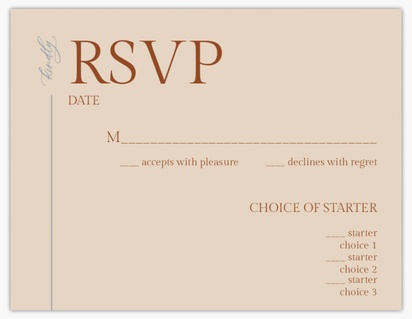 Design Preview for Design Gallery: Minimal RSVP Cards, Flat 10.7 x 13.9 cm