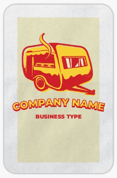 Design Preview for Design Gallery: Ice Cream & Food Trucks Rounded Corner Business Cards, Rounded Standard (85 x 55 mm)