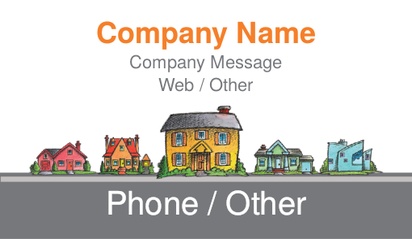 Design Preview for Design Gallery: Property Management Business Card Stickers, Small