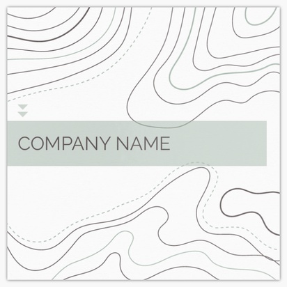 Design Preview for Recruiting & Temporary Agencies Glossy Business Cards Templates, Square (2.5" x 2.5")