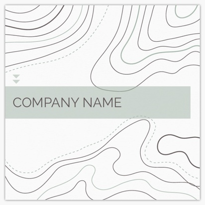Design Preview for Design Gallery: Dance & Choreography Matte Visiting Cards, Square (63.5 x 63.5 mm)