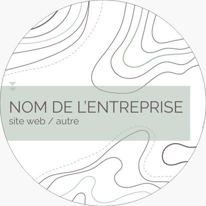 Aperçu du graphisme pour Galerie de modèles : feuilles de stickers pour consultant en informatique, 7,6 x 7,6 cm Rond