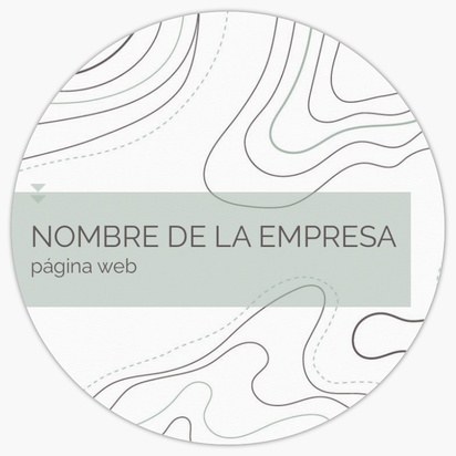 Vista previa del diseño de Galería de diseños de pegatinas en hojas para tecnología, 7,6 x 7,6 cm Circular