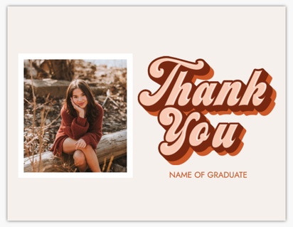 Design Preview for Design Gallery: Graduation Thank You Cards, Flat