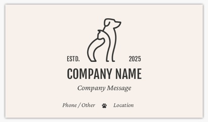 Design Preview for Animal Grooming Ultra Thick Business Cards Templates