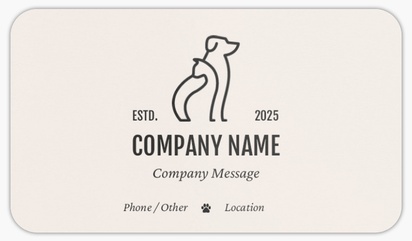 Design Preview for Pet Training Rounded Corner Business Cards Templates, Standard (3.5" x 2")