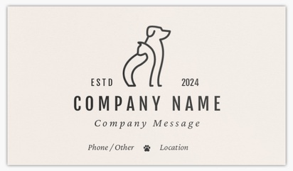 A simple veterinarian white gray design for Modern & Simple